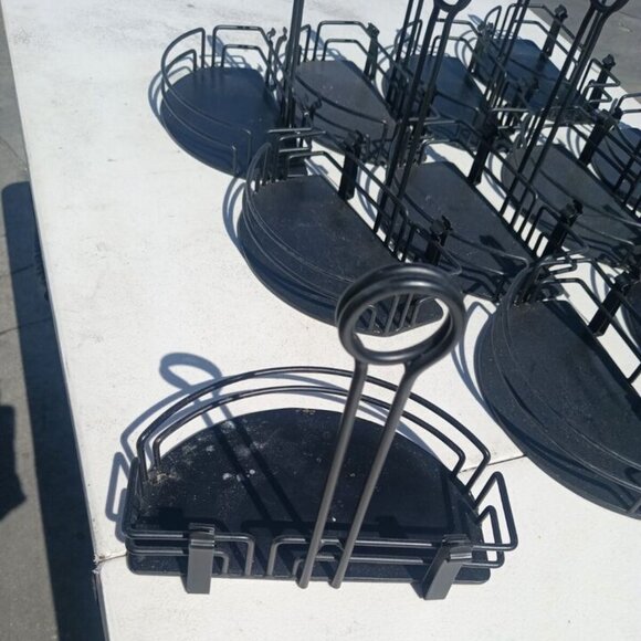 AMERICAN METAL CRAFT WINCO WROUGHT IRON CONDIMENT HOLDER BLACK - Picture 2 of 4